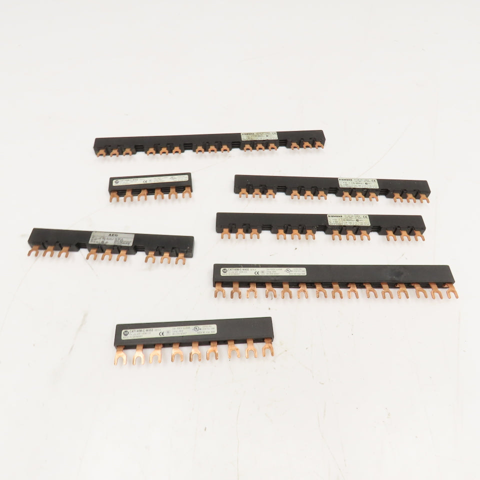 Siemens 3VU9135-1AB04 600V 65A Misc. Lot 3 Phase Bus Bar Lot Of 7