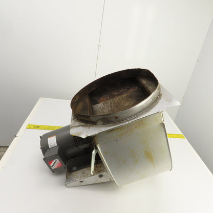 12" OD x 7-1/4" W Squirrel Cage Blower Fan With 3HP Motor 230/460V 3PH & Damper