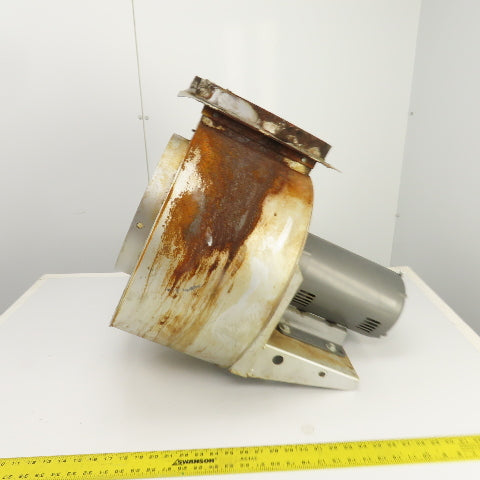 12" OD x 7-1/4" W Squirrel Cage Blower Fan With 3HP Motor 230/460V 3PH & Damper