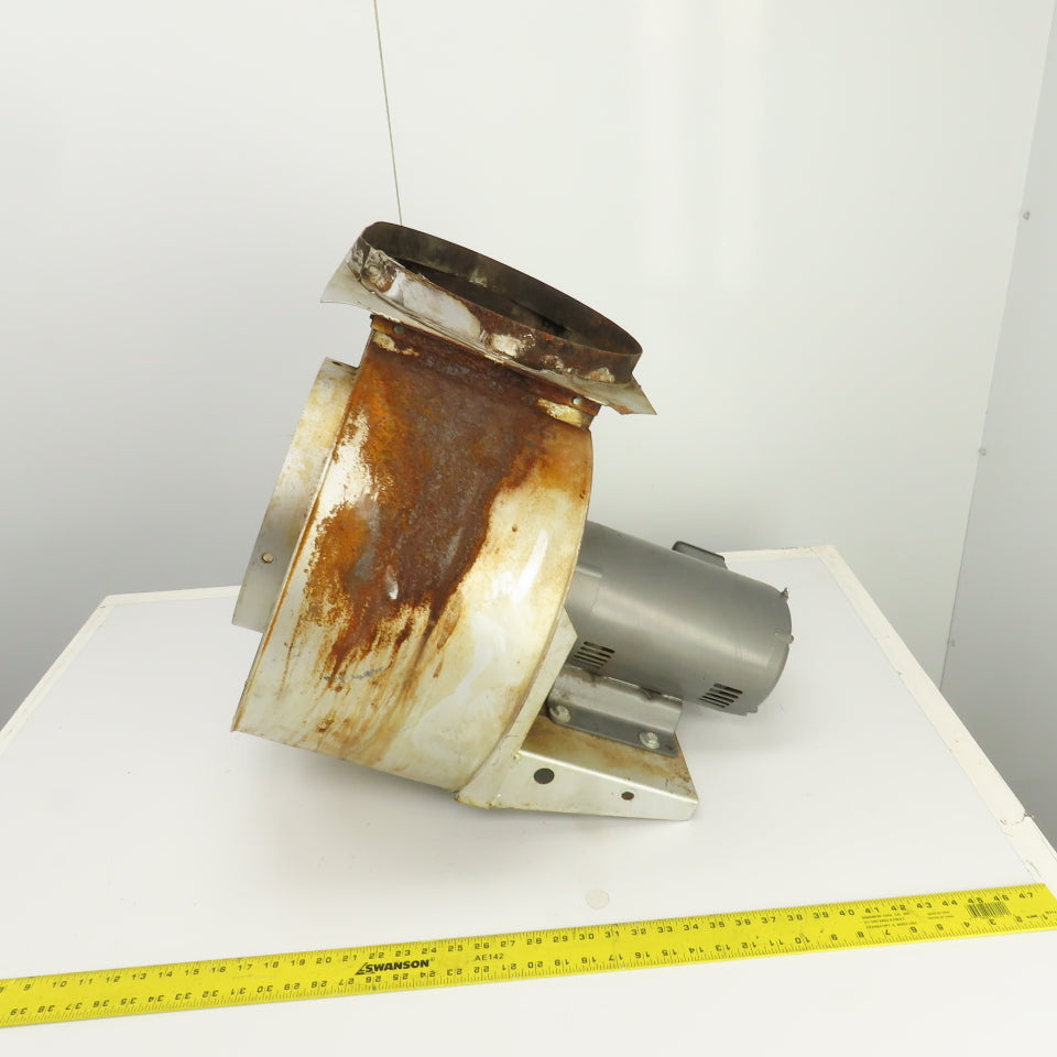 12" OD x 7-1/4" W Squirrel Cage Blower Fan With 3HP Motor 230/460V 3PH & Damper