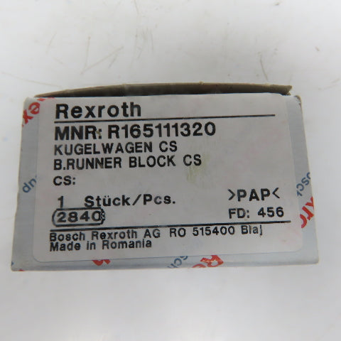 Rexroth R165111320 Linear Slider Bearing