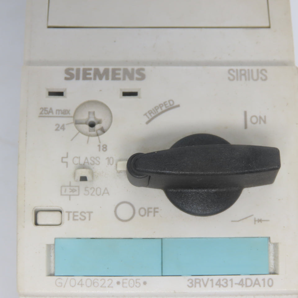 Siemens 3RV1431-4DA10 Circuit Breaker 18-25A 25HP