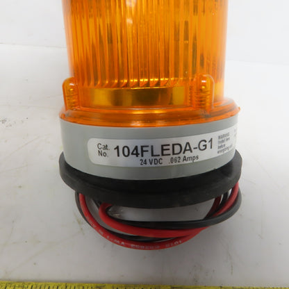 Edwards 104FLEDA-G1 Axapta Beacon Amber Flashing Light 24VDC 0.062A