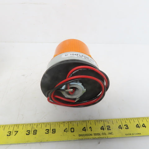 Edwards 104FLEDA-G1 Axapta Beacon Amber Flashing Light 24VDC 0.062A