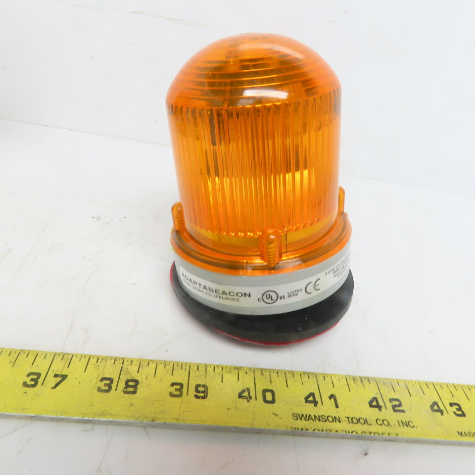 Edwards 104FLEDA-G1 Axapta Beacon Amber Flashing Light 24VDC 0.062A