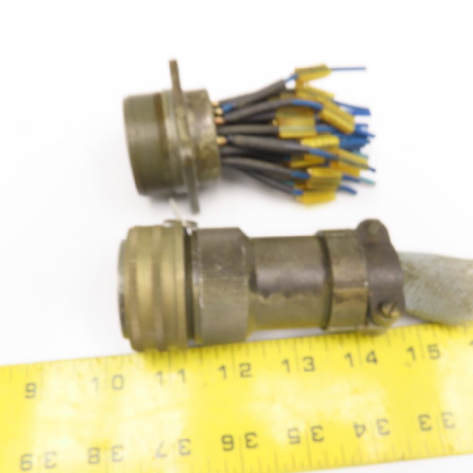 Veam 9546 35 Position Male Female Circular Electrical Connector Set