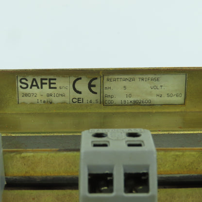 Safe SNC 191X902600 5 mH 3-Phase Line Reactor 10 Amps 50/60HZ