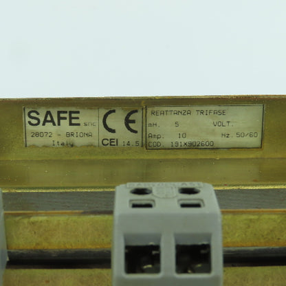Safe SNC 191X902600 5 mH 3-Phase Line Reactor 10 Amps 50/60HZ