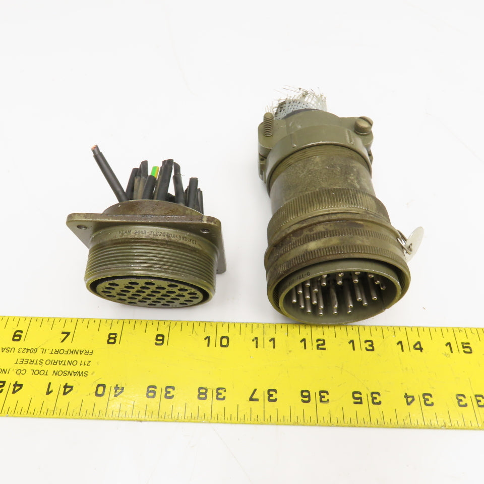 Veam 9544 35 Position Male Female Circular Electrical Connector Set