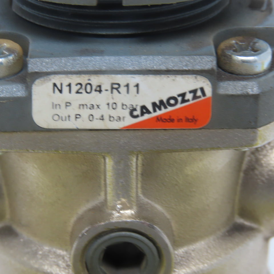 Camozzi N1204-R11 Pneumatic Regulator Control Valve In 16bar Out 0-4 Bar