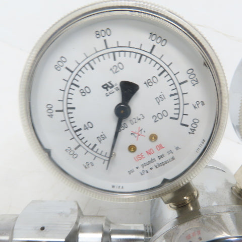 Concoa 2123341 Dual Stage 212 Series Regulator 0-4000 psi In 0-200psi Out