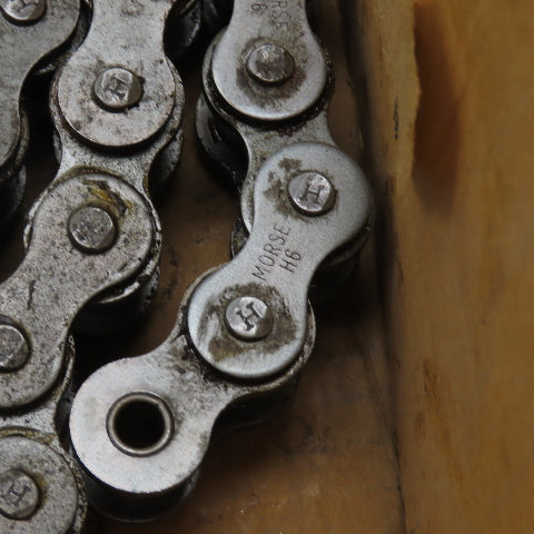 Morse H6 Riveted Roller Chain 13" OAL