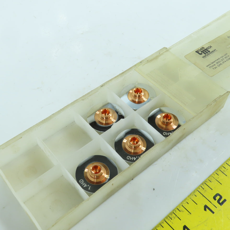 Trumpf PLGJT0210 352283 Chrome HD Laser Nozzle 1.4mm Lot Of 5