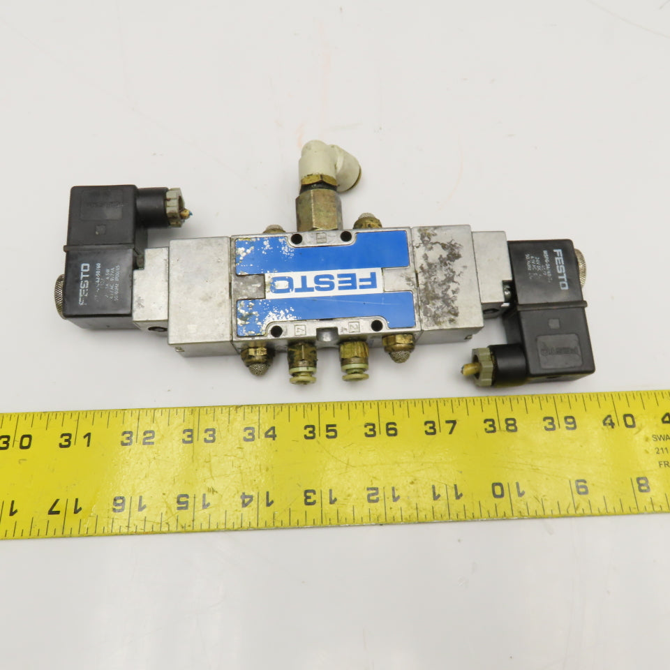 Festo 5/2 Position Double Solenoid Pneumatic Directional Valve 24VDC Coil G1/8
