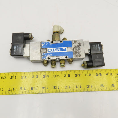 Festo 5/2 Position Double Solenoid Pneumatic Directional Valve 24VDC Coil G1/8