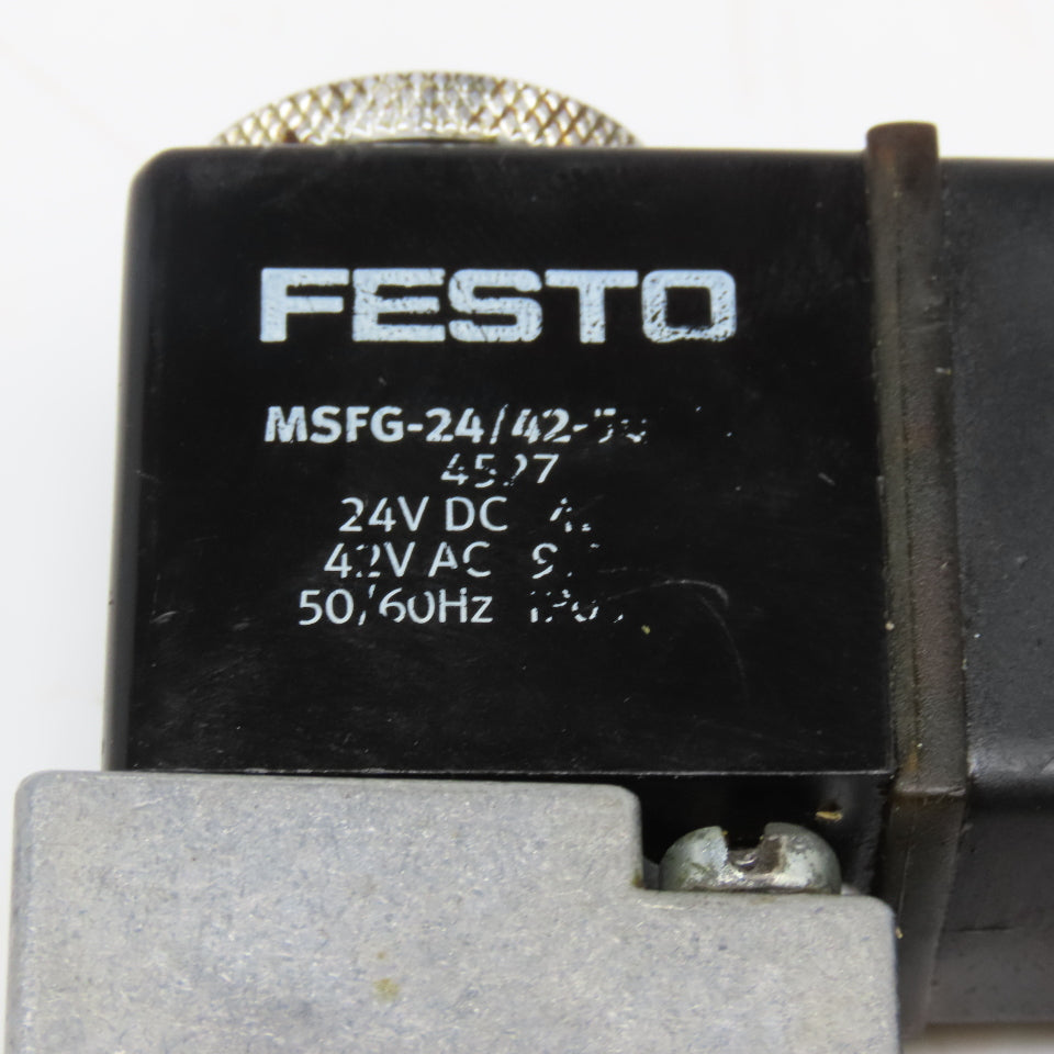 Festo 5/2 Position Double Solenoid Pneumatic Directional Valve 24VDC Coil G1/8