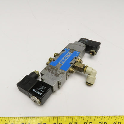 Festo 5/2 Position Double Solenoid Pneumatic Directional Valve 24VDC Coil G1/8