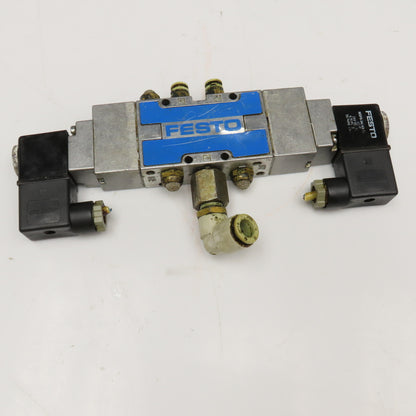 Festo 5/2 Position Double Solenoid Pneumatic Directional Valve 24VDC Coil G1/8