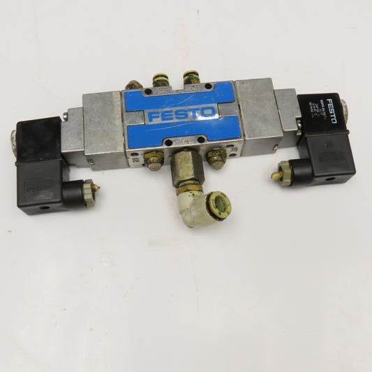 Festo 5/2 Position Double Solenoid Pneumatic Directional Valve 24VDC Coil G1/8