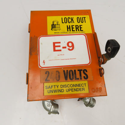 Square D DU321 30A 240V 3 Pole Non Fused Manual Disconnect Switch Type 1