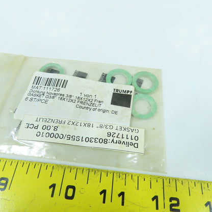 Trumpf 0111726 G3/8 18X12X2 Frenzelit Gasket Lot Of 4