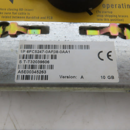Siemens 6FC5247-0AF08-0AA1 Sinumerik MC-HDD Ver. A Hard Drive