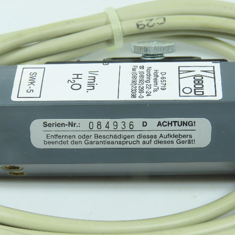 Kobold D-65719 SWK-5 Flowmeter Sensor 230V AC-DC