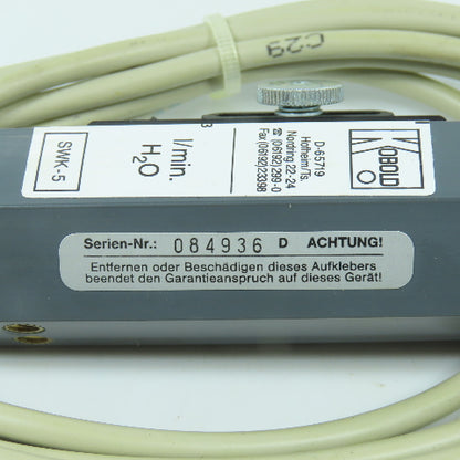Kobold D-65719 SWK-5 Flowmeter Sensor 230V AC-DC