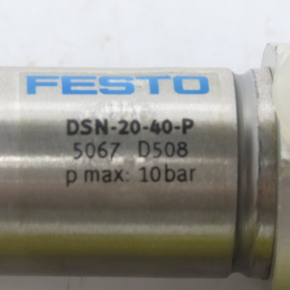 Festo DSN-20-40-P Pneumatic Air Cylinder 20mm Bore 40mm Stroke
