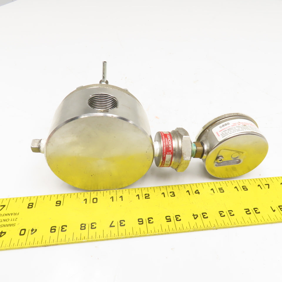 Binks 84-404 Stainless Steel Back Pressure Fluid Valve 3/4" NPT Ashcroft 310