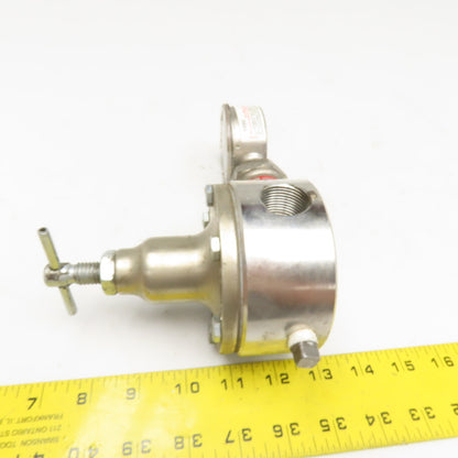 Binks 84-404 Stainless Steel Back Pressure Fluid Valve 3/4" NPT Ashcroft 310
