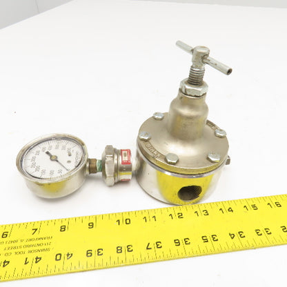 Binks 84-404 Stainless Steel Back Pressure Fluid Valve 3/4" NPT Ashcroft 310