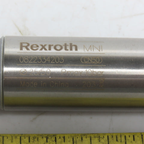 Rexroth 0822334023 Pneumatic Air Cylinder 25mm Bore 50mm Stroke