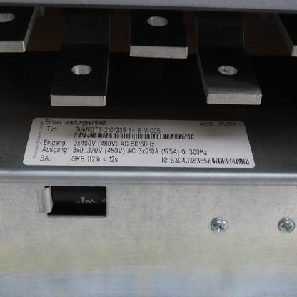 Baumuller BUM63TS-210/235-54-E-M-005 AC Servo Drive In 3PH 400V (480V) 50/60HZ