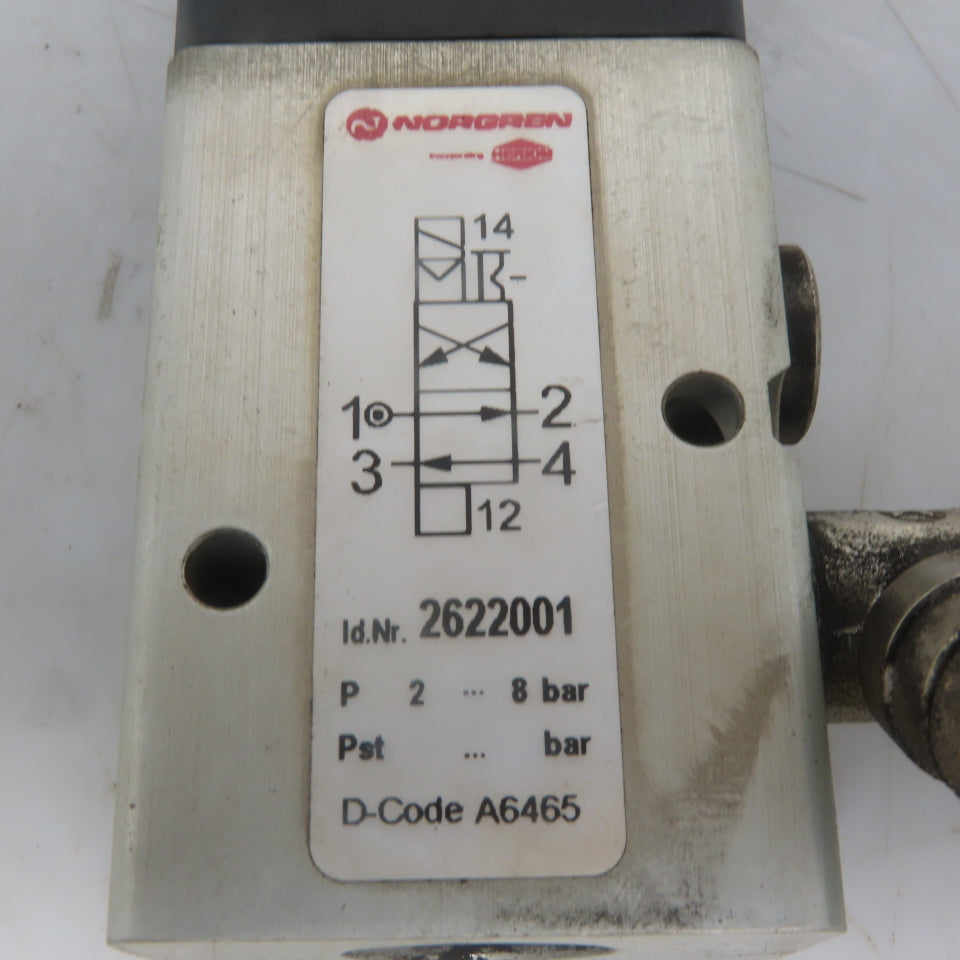 Norgren 2622001 Pneumatic Solenoid Valve 24V Coil