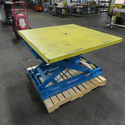 Bishamon EZ-30 Loader Self-Leveling Pneumatic Rotating Pallet Positioner 3000LB
