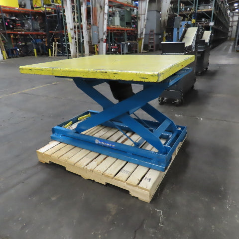 Bishamon EZ-30 Loader Self-Leveling Pneumatic Rotating Pallet Positioner 3000LB