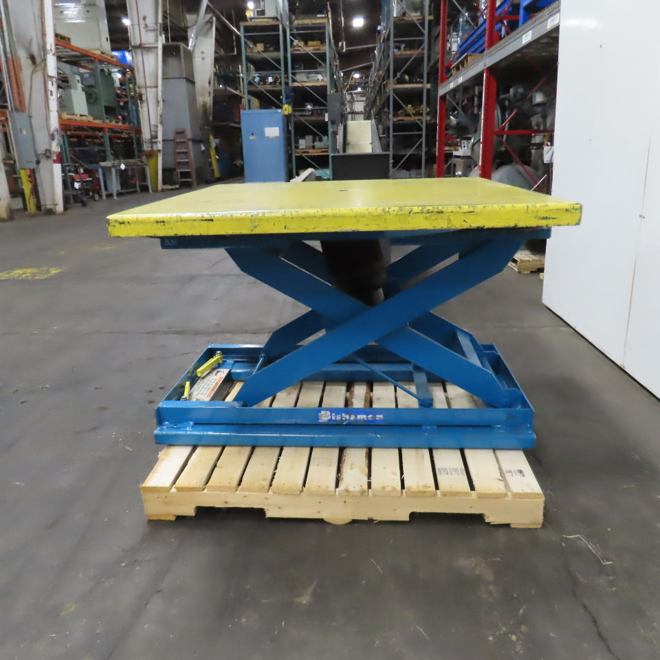 Bishamon EZ-30 Loader Self-Leveling Pneumatic Rotating Pallet Positioner 3000LB