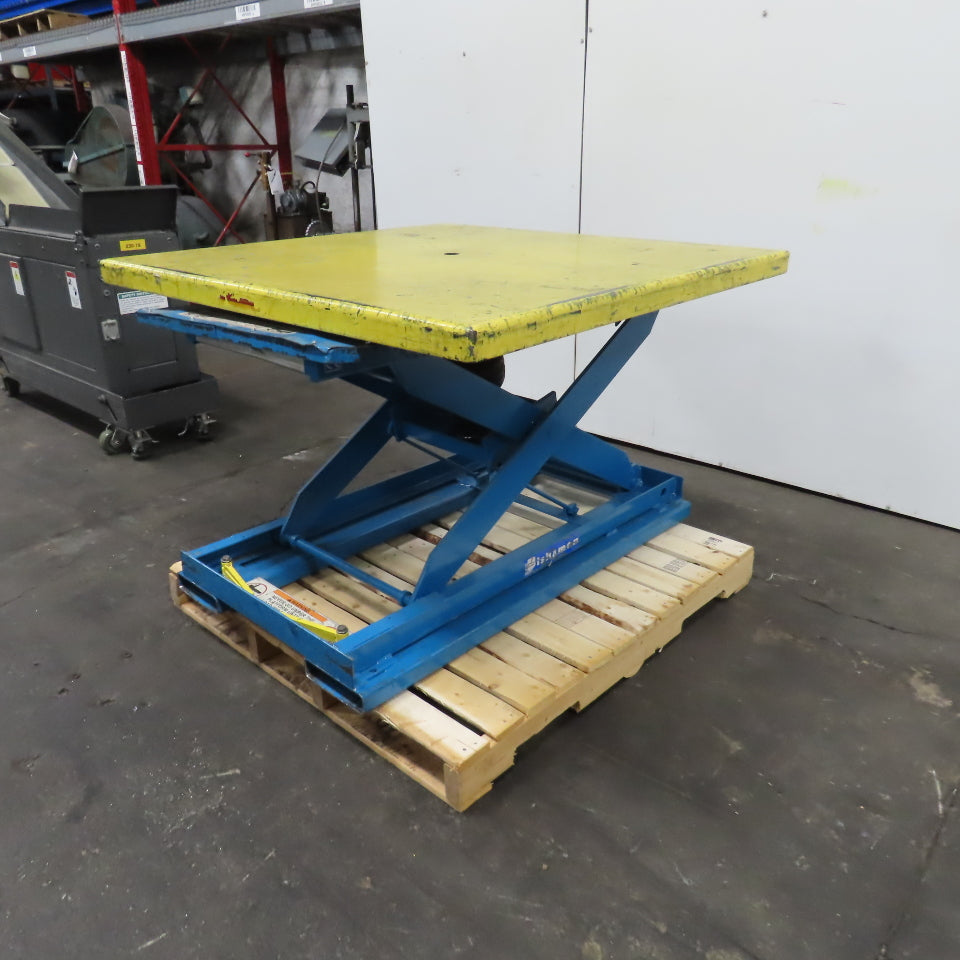 Bishamon EZ-30 Loader Self-Leveling Pneumatic Rotating Pallet Positioner 3000LB