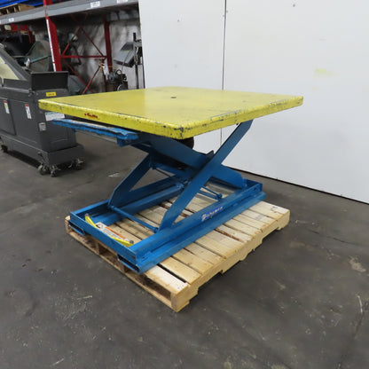 Bishamon EZ-30 Loader Self-Leveling Pneumatic Rotating Pallet Positioner 3000LB