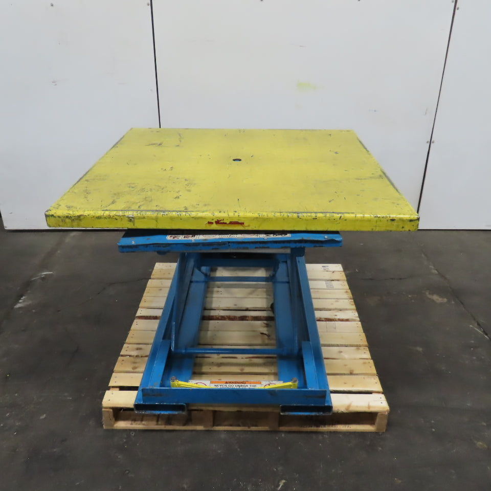 Bishamon EZ-30 Loader Self-Leveling Pneumatic Rotating Pallet Positioner 3000LB