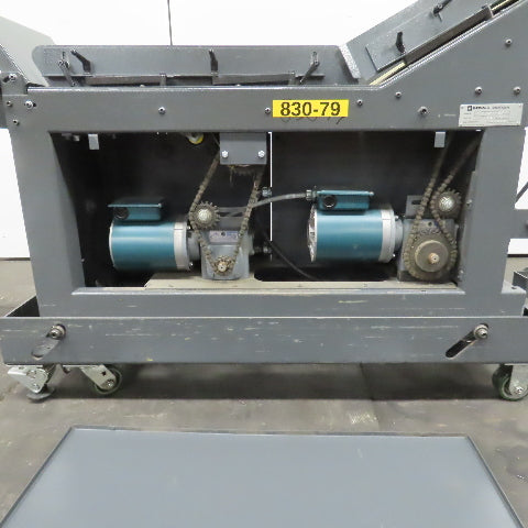 Goss 7' x9" W Variable Speed 2-Section Incline Belt Conveyor 115V 1PH 18/50FPM