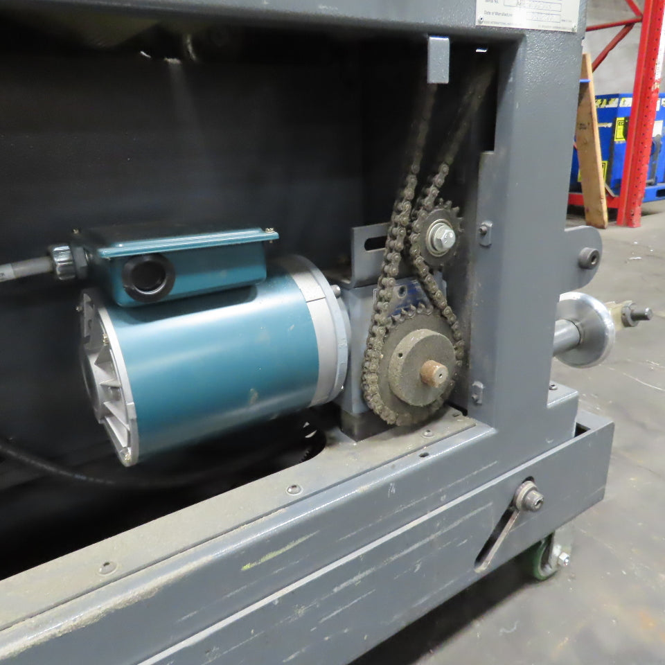 Goss 7' x9" W Variable Speed 2-Section Incline Belt Conveyor 115V 1PH 18/50FPM