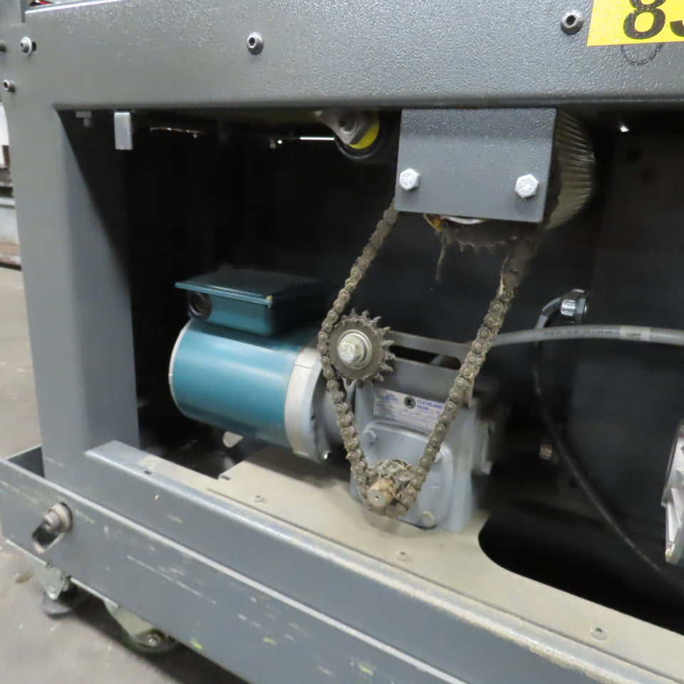 Goss 7' x9" W Variable Speed 2-Section Incline Belt Conveyor 115V 1PH 18/50FPM