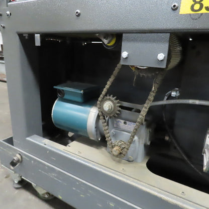 Goss 7' x9" W Variable Speed 2-Section Incline Belt Conveyor 115V 1PH 18/50FPM