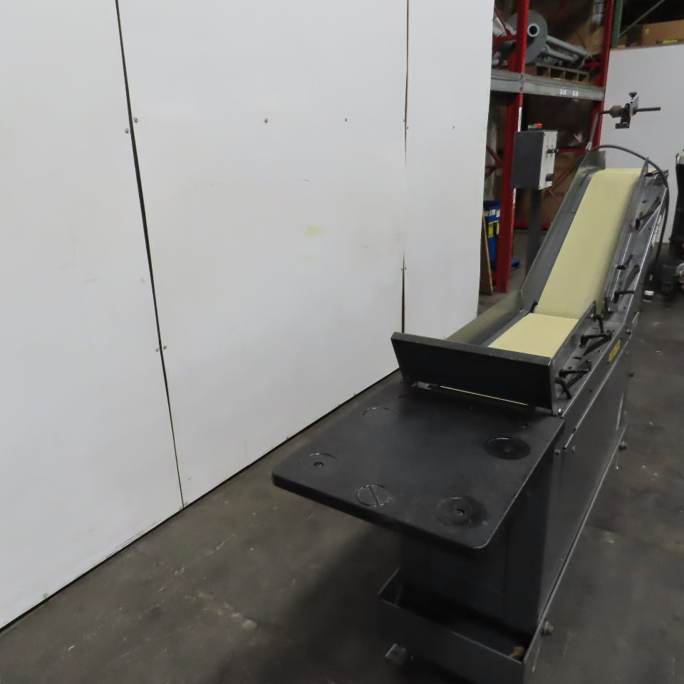 Goss 7' x9" W Variable Speed 2-Section Incline Belt Conveyor 115V 1PH 18/50FPM