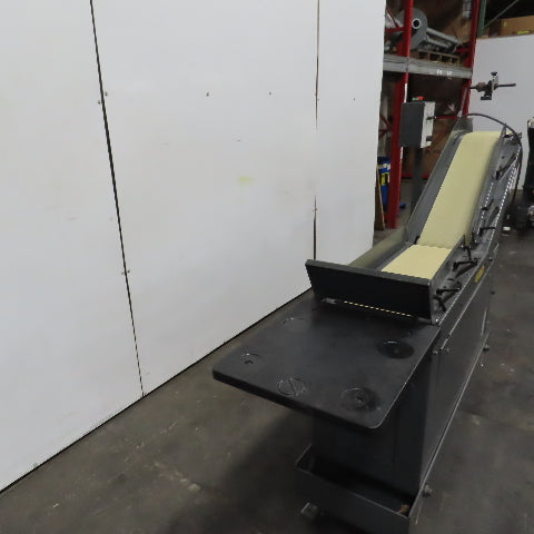 Goss 7' x9" W Variable Speed 2-Section Incline Belt Conveyor 115V 1PH 18/50FPM