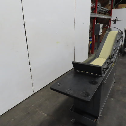 Goss 7' x9" W Variable Speed 2-Section Incline Belt Conveyor 115V 1PH 18/50FPM