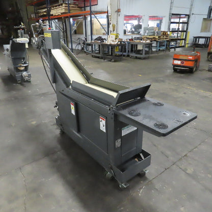 Goss 7' x9" W Variable Speed 2-Section Incline Belt Conveyor 115V 1PH 18/50FPM