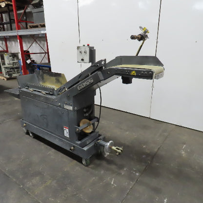 Goss 7' x9" W Variable Speed 2-Section Incline Belt Conveyor 115V 1PH 18/50FPM